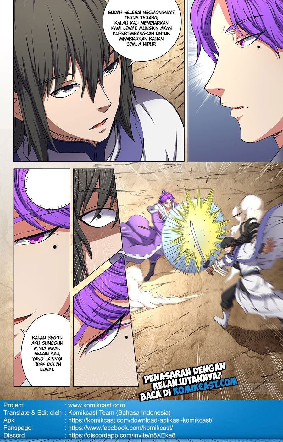 God of Martial Arts Chapter 168 Bahasa Indonesia